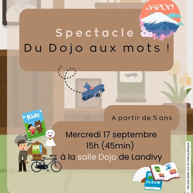 affiches japon PMT LDV - spectacle dojo aux mots