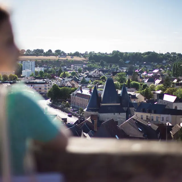 L’église Notre-Dame-des- Marais et la ville vue du haut de la tour-clocher_1