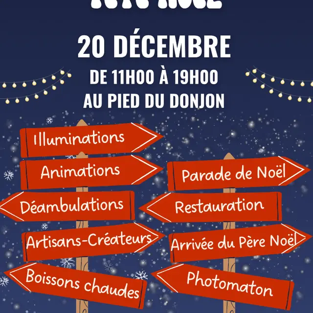 Affiche Bazoges fête Noël 2025