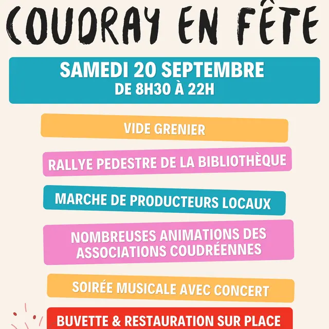 Affiche Évènement Fete du village  - 1
