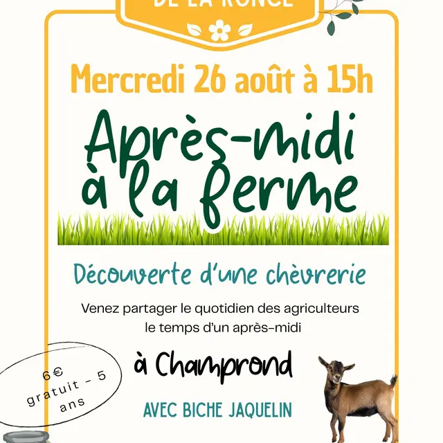 Affiche après midi Ferme apm - Biche