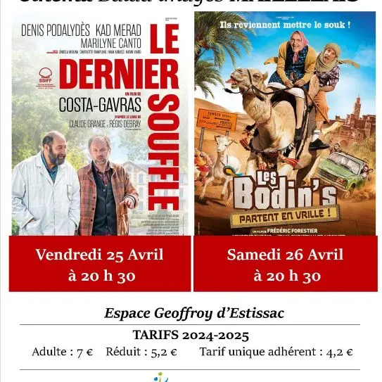Affiche cinéma Avril25