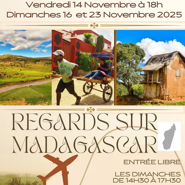 Affiche expo Regards sur Madagascar à Vibraye - 1