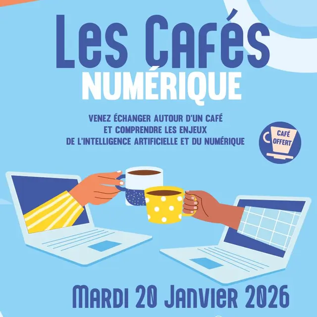 Affiches les cafés du numériques 20 janvier 2026