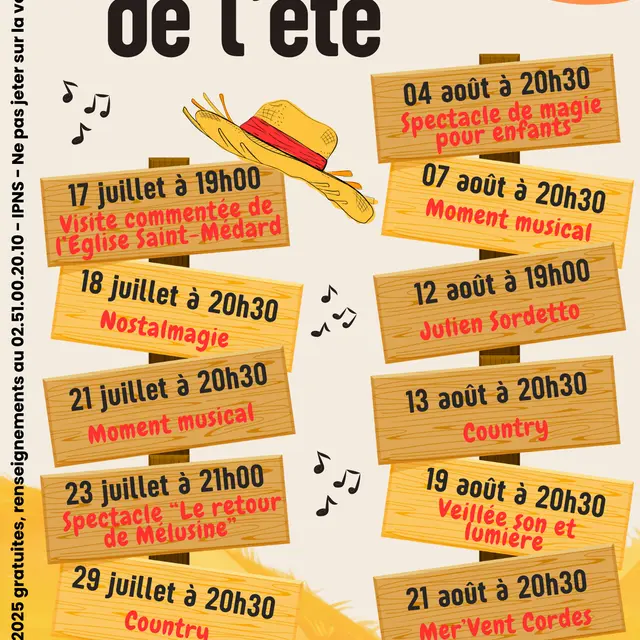 Animations de l'été à Mervent
