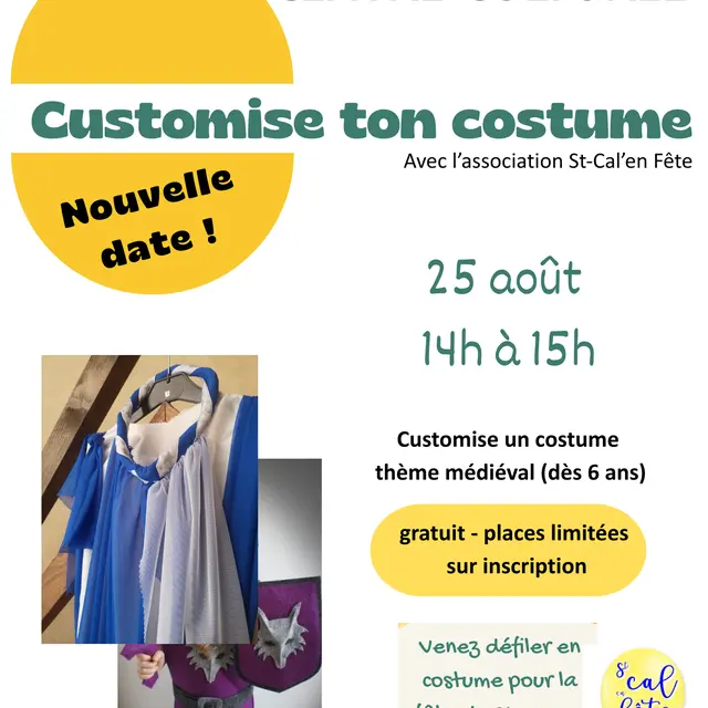 Atelier créatif - Customise ton costume
