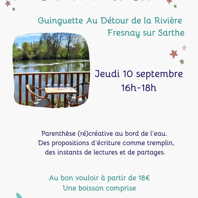 Atelier d'écriture Fresnay-sur-Sarthe 10 septembre 2026