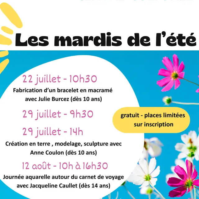 Les mardis de l'été - Centre culturel Saint-Calais