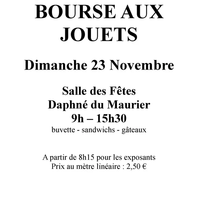 Bourse aux jouet 2025