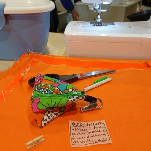 Atelier couture porte monnaie