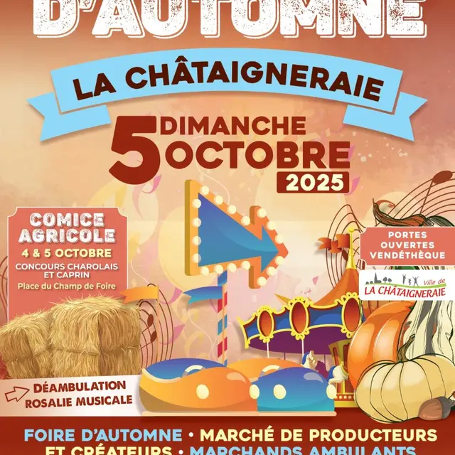 Foire d'automne A4 2025_ la Châtaigneraie - 85