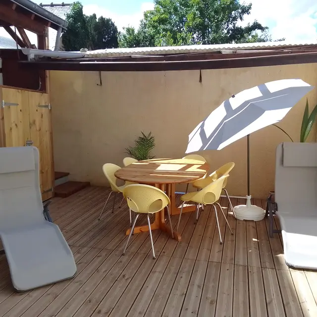 Meublé Les Promenades - Fresnay-sur-Sarthe - Patio