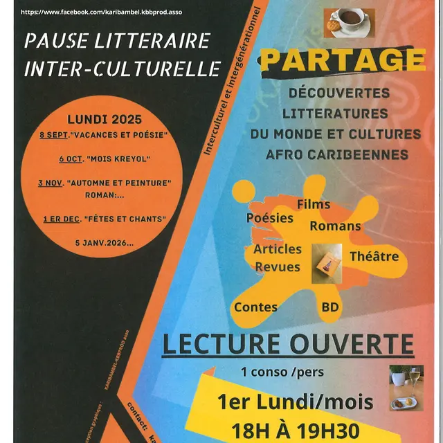Kafé-Kako lecture ouverte fontenay-le-comte 2025