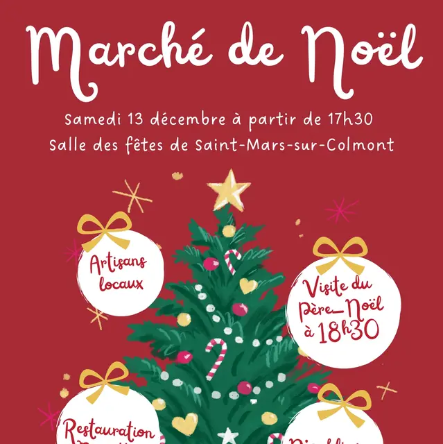 MARCHE DE NOEL 2025 APE St Mars sur Colmont