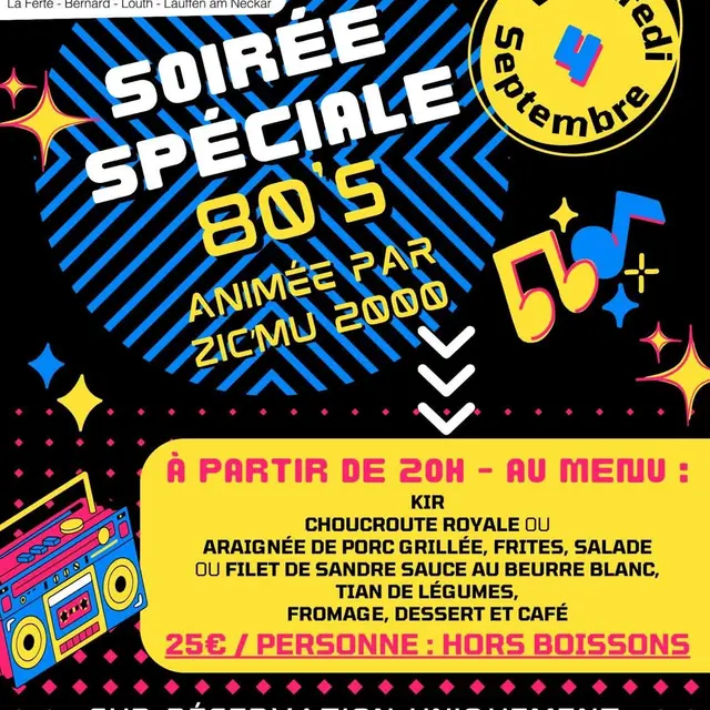 Soirée Comité Jumelage 3 jours