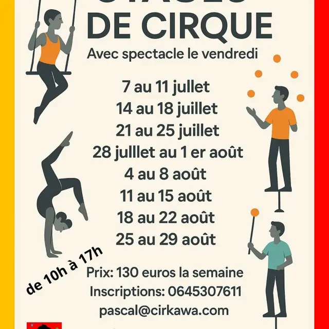 Stages de cirque