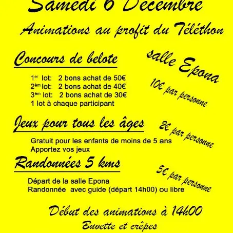 Téléthon à Bouillé