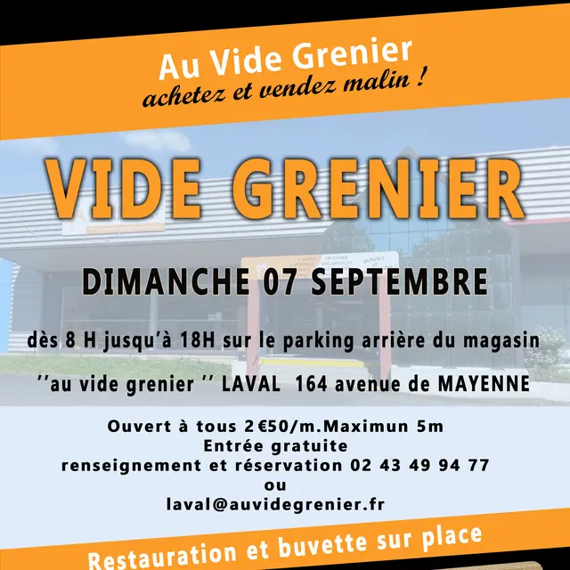 Vide grenier exterieur
