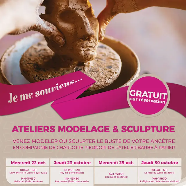 ateliers modelage et sculpture