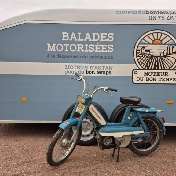 balade motorisée en mobylette dans le marais poitevin - Moteur du Bon Temps -2