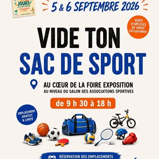 brocante articles de sport 5 et 6 septembre