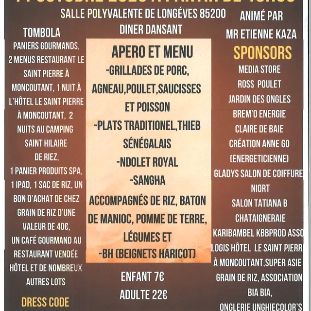 diner dansant longèves 85