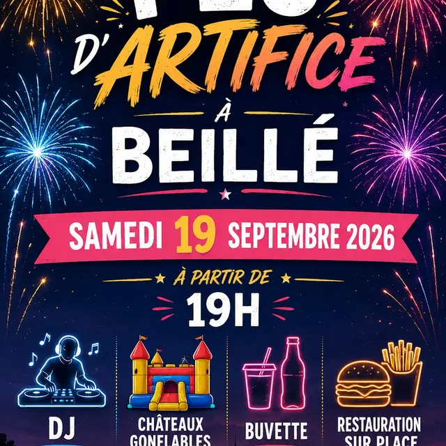 feu d'artifice beillé
