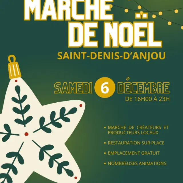 marché de noel st denis d'anjou