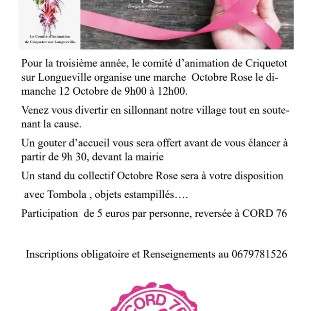 Octobre Rose Criquetot sur Longueville