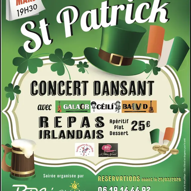 Cpcert dansant pour la Saint Patrick