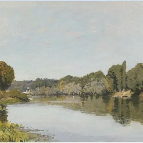 © GrandPalaisRmn (musée d'Orsay) Franck Raux, MNR 208, Alfred Sisley, La Seine à Bougival, huile sur toile, 19e