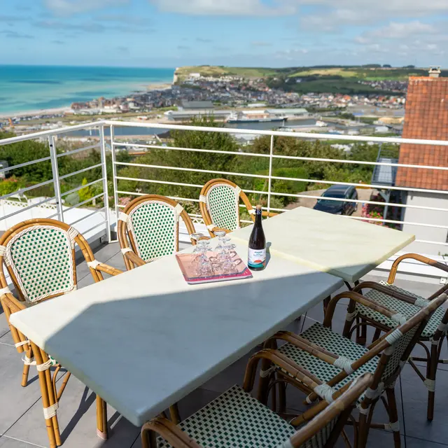 Terrasse vue mer