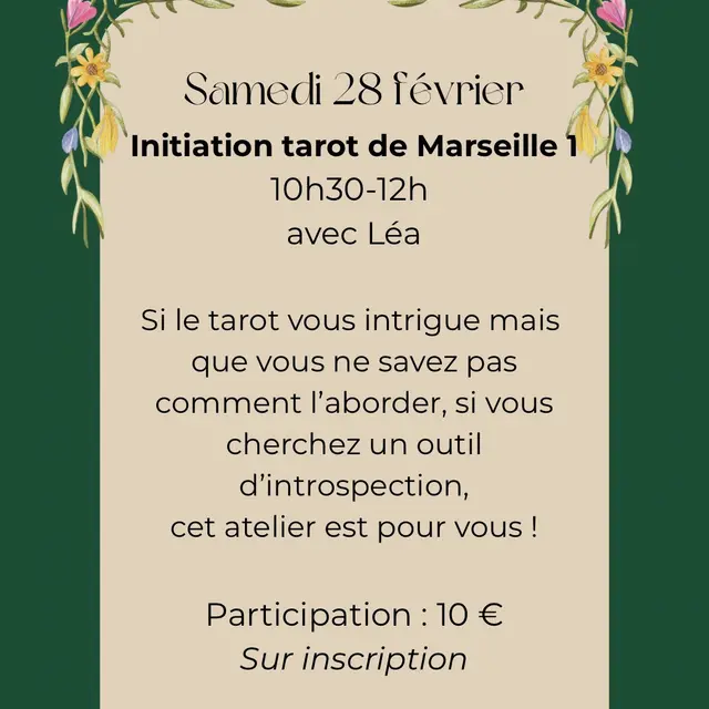 022826 - LT - INITIATION TAROT DE MARSEILLE 1