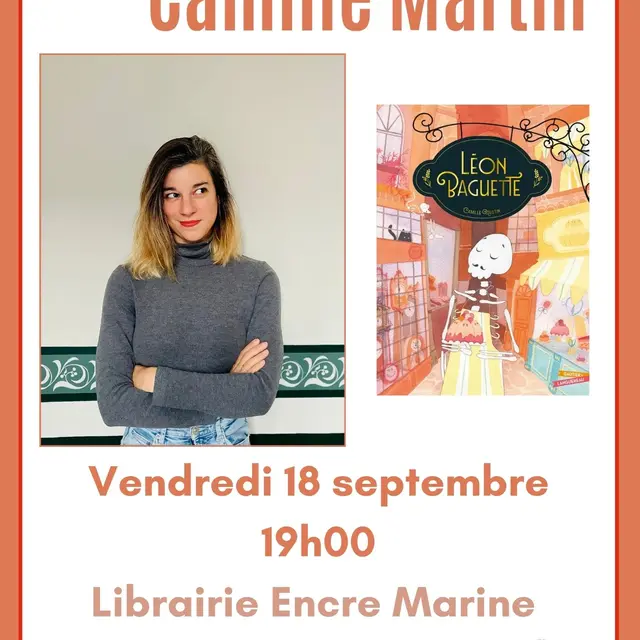 Affiche rencontre Librairie Encre Marine - EU - Entrée libre - 7
