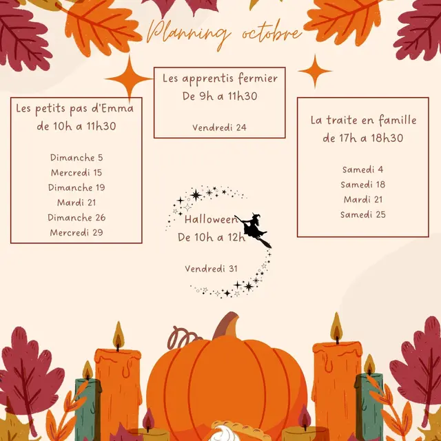 Planning octobre - 1