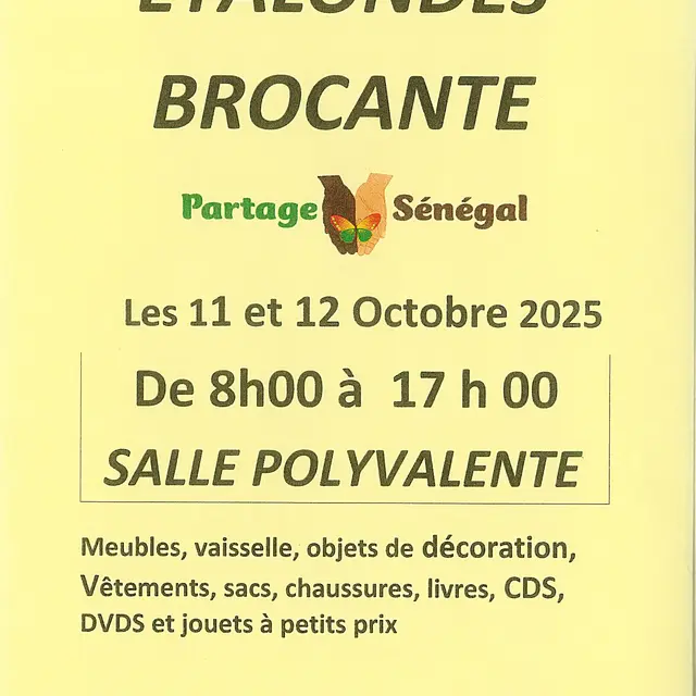 101225 - ETALONDES - BROCANTE