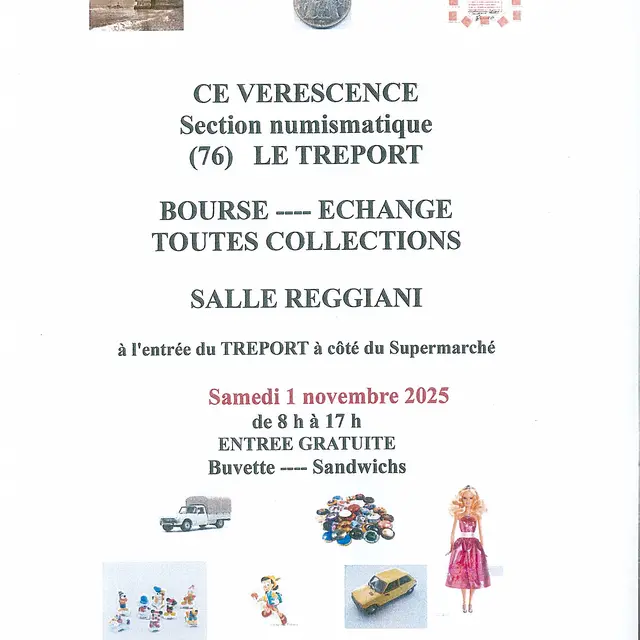 110125 - LE TREPORT - bourse toutes collections