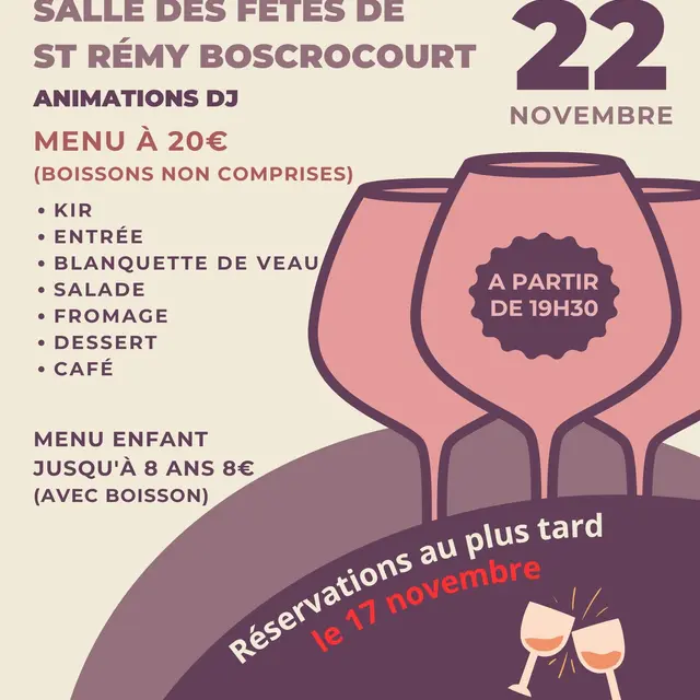112225 - SAINT-REMY-BOSCROCOURT - Soirée Beaujolais
