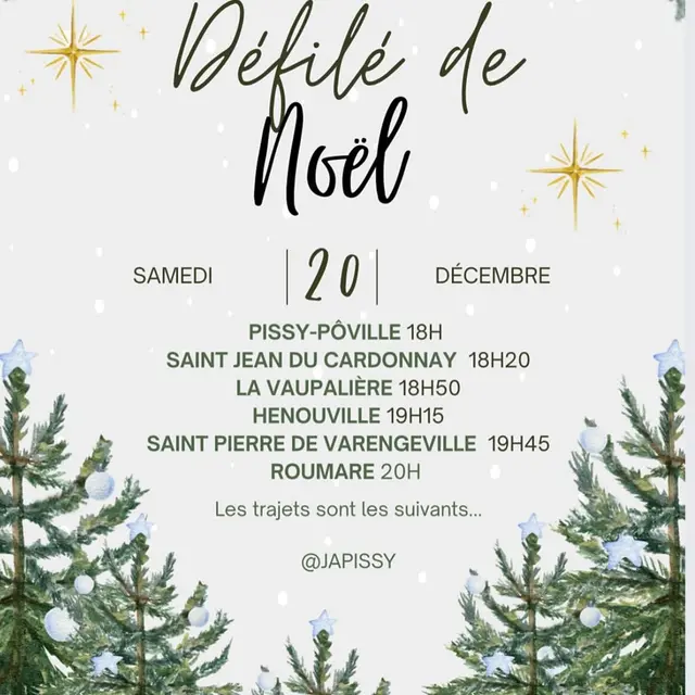20 12 défilé de tracteurs noel pissy poville
