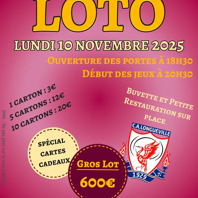 2025-11-10 - Affiche Loto