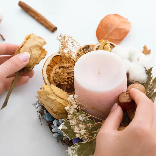Illustration bougie artisanale