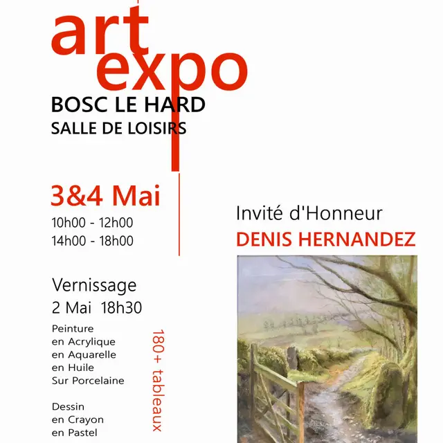3 et 4 mai expo peinture bosc le hard