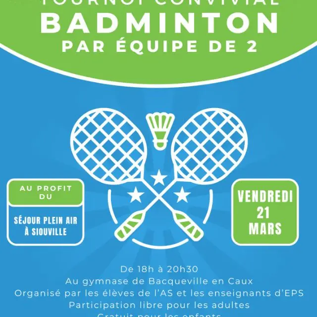 Tournoi Badmington