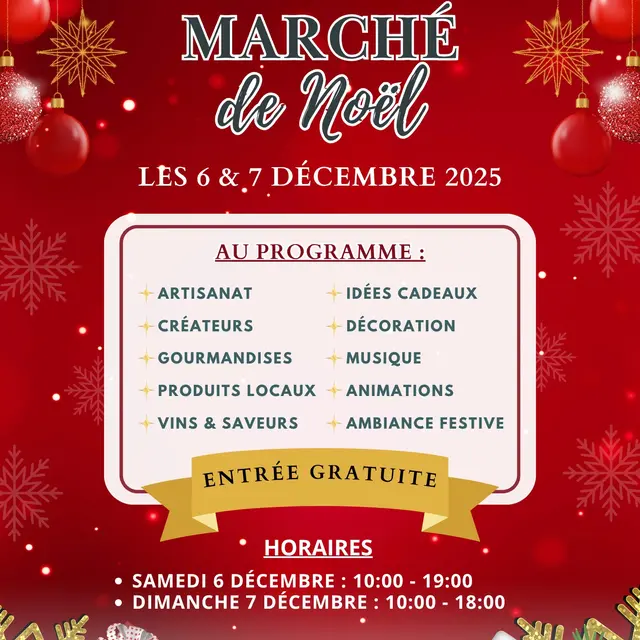Affiche - Marché de Noël Auffay - 2025 - 1