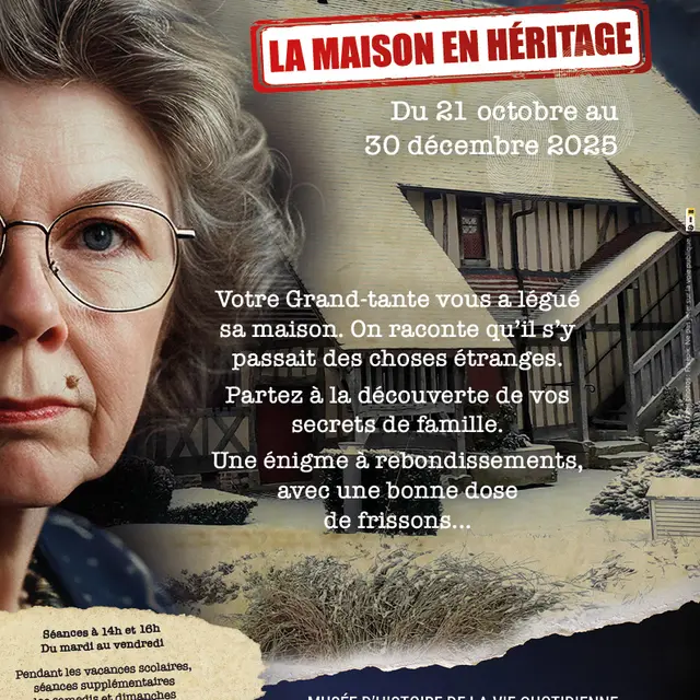 Affiche MHVQ Escape Game La Maison en héritage - A4