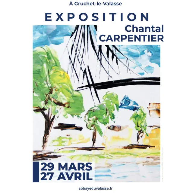 Affiche Expo Chantal Carpentier mars avril 2025
