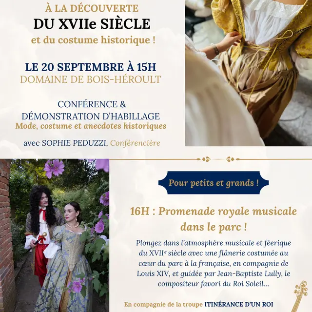 Conférence immersive : à la découverte du XVIIe siècle et du costume historique ! - 1