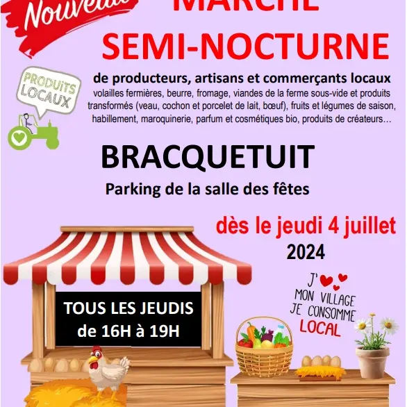 Affiche démarrage marché