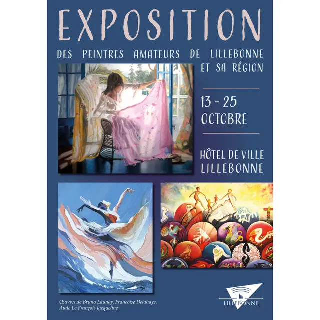 Affiche expo peintres octobre 2025 lillebonne