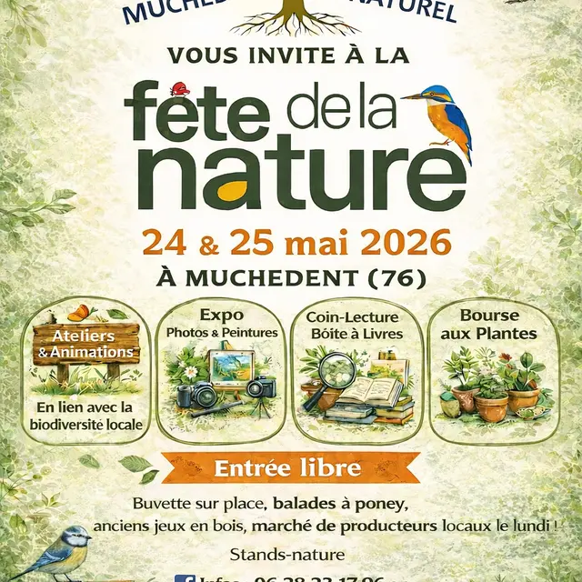 Affiche fête de la Nature Muchedent 2026
